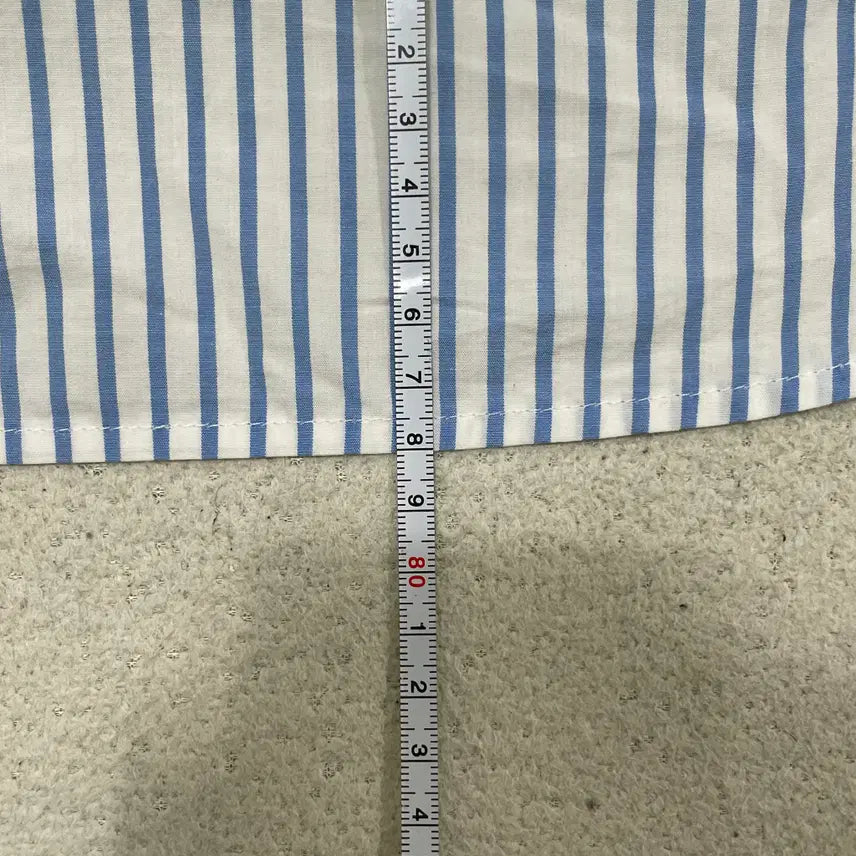 [BUNJANG] Lacoste Slim Fit Striped Long Sleeve Shirt / 2XL 라코스테 슬림핏 스트라이프 긴팔 셔츠 0421-1