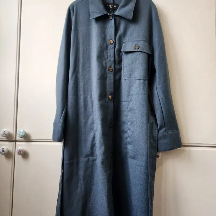 [BUNJANG] Long Blue Shirt Dress / must be  원피스형 셔츠