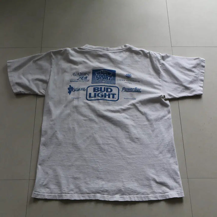 [SOLD OUT] 90s MADE IN USA 싱글스티치 빈티지 성조기 티셔츠 L