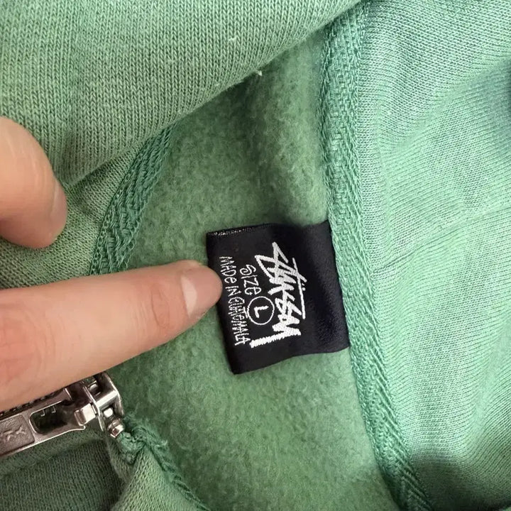 [SOLD OUT] 스투시 뉴욕 후드집업 그린 L
