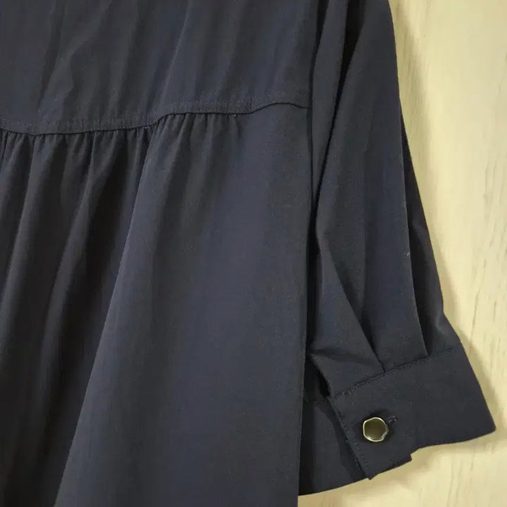 [BUNJANG] Yesse Navy Shirt Dress / 예쎄 깔끔한 네이비 색상의 셔츠 바스락소재 원피스예요