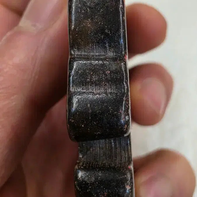 [BUNJANG] Jade Carving Double Dragon Pendant / 고옥에강옥 쌍용 묘금옥패
