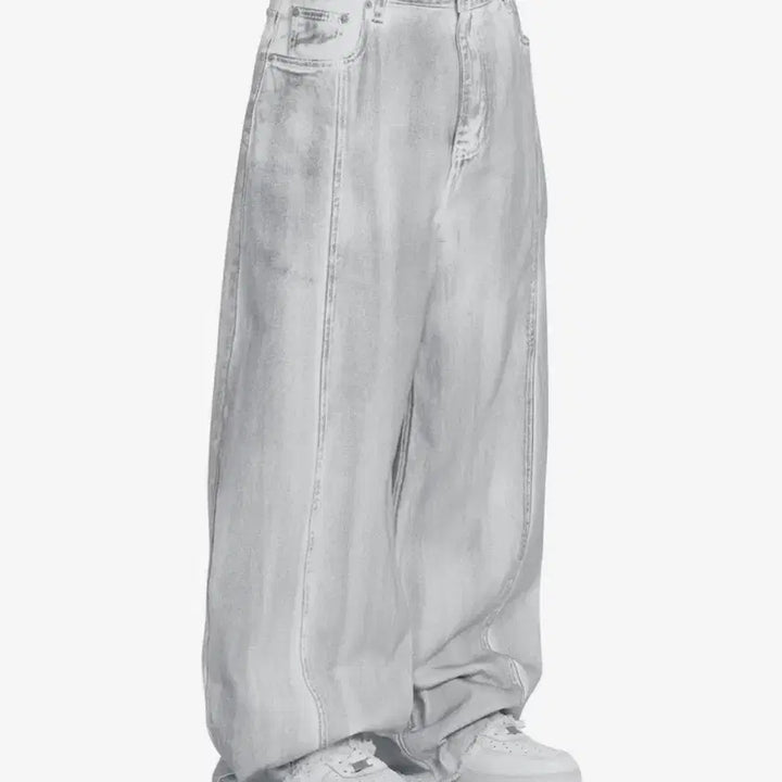 [BUNJANG] OY Raw Hem Stitched Wide Volume Pants / OY RAW HEM STITCHED WIDE VOLUME PANTS