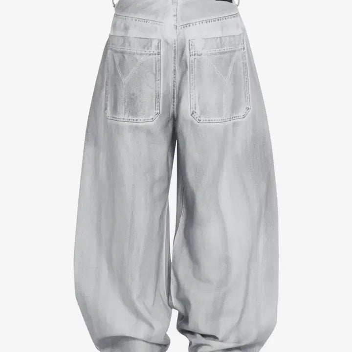 [BUNJANG] OY Raw Hem Stitched Wide Volume Pants / OY RAW HEM STITCHED WIDE VOLUME PANTS