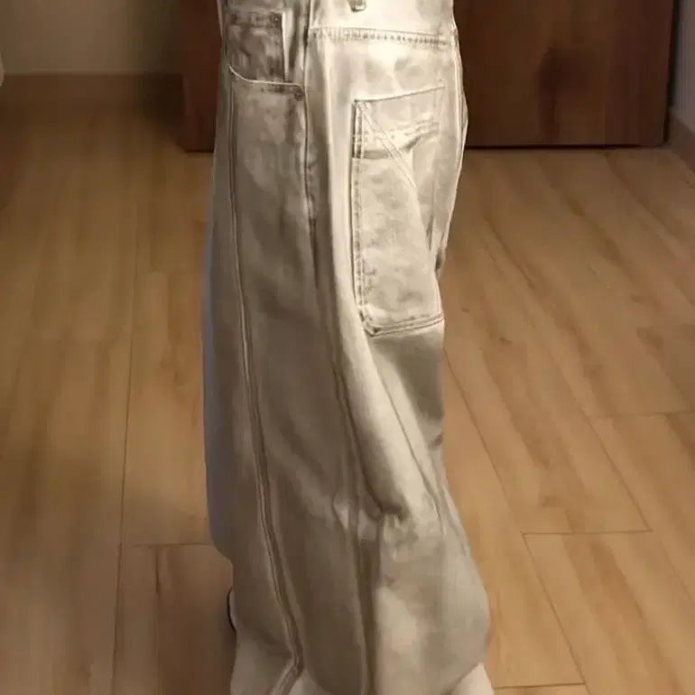 [BUNJANG] OY Raw Hem Stitched Wide Volume Pants / OY RAW HEM STITCHED WIDE VOLUME PANTS