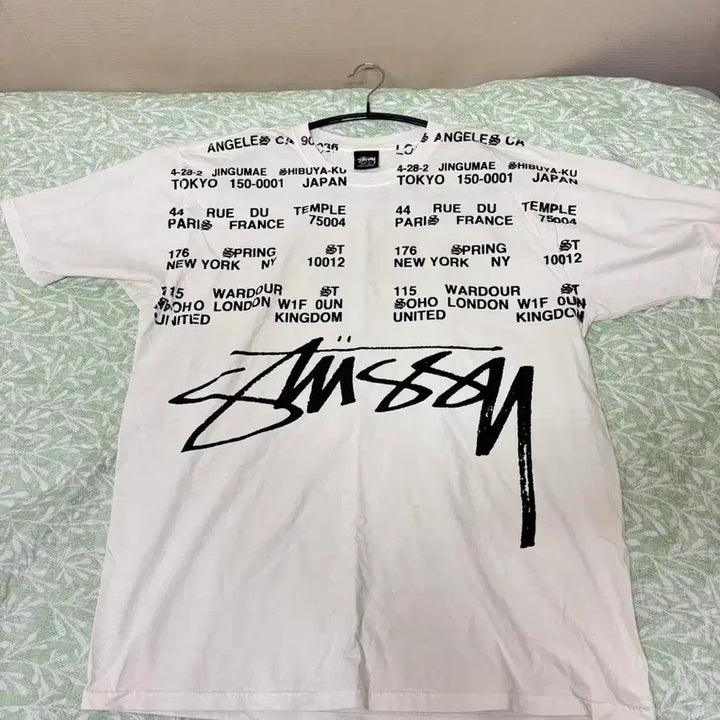 [BUNJANG] Stussy Location Pigment Dyed T-Shirt L / 스투시 로케이션 피그먼트 다이드 티셔츠 L