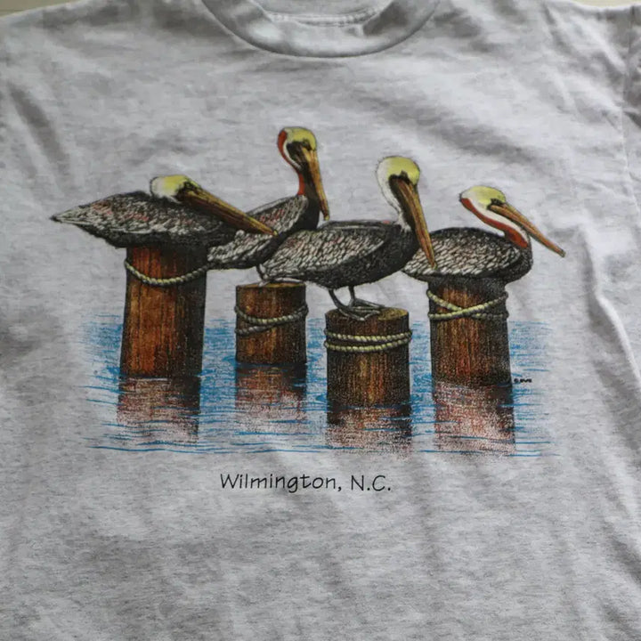 [BUNJANG] 90s Made in USA Pelican Graphic T-Shirt (L) / 90s MADE IN USA 싱글스티치 펠리컨 그래픽 티셔츠(L)