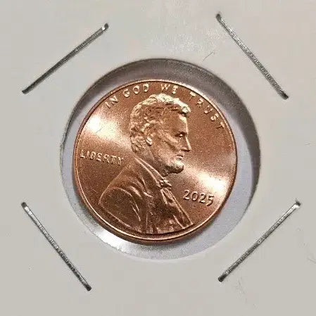 [BUNJANG] 2025 Lincoln Cent Philadelphia Coin / 미국 2025년 미사용 링컨1센트 필라델피아 동전(외국주화)02