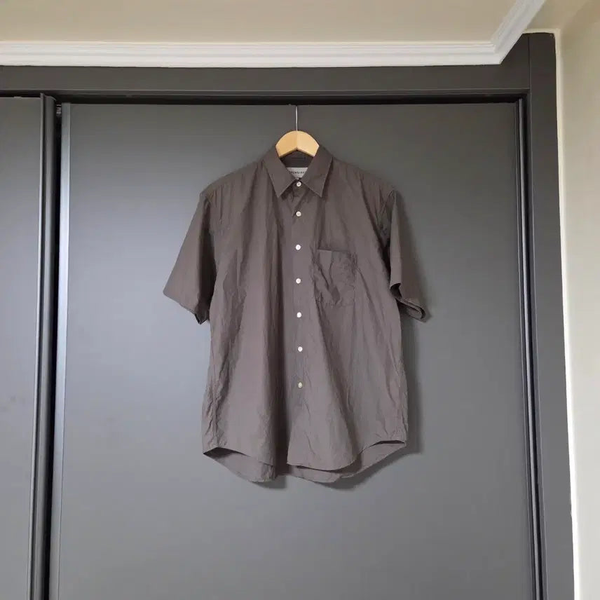 [BUNJANG] Brown Yak Half Shirt Dark Brown / [3] 브라운야드 하프 셔츠 다크 브라운 / 반팔