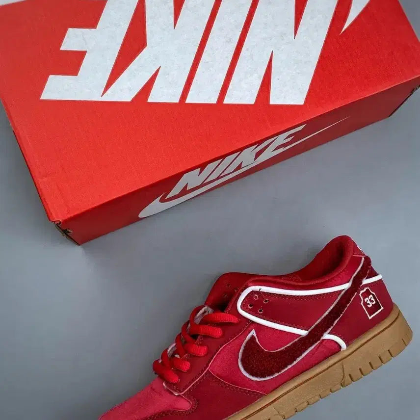 [BUNJANG] Nike Dunk SB Red Sneakers (Size 260) / 나이키 덩크 SB 레드 스니커즈 사이즈:260