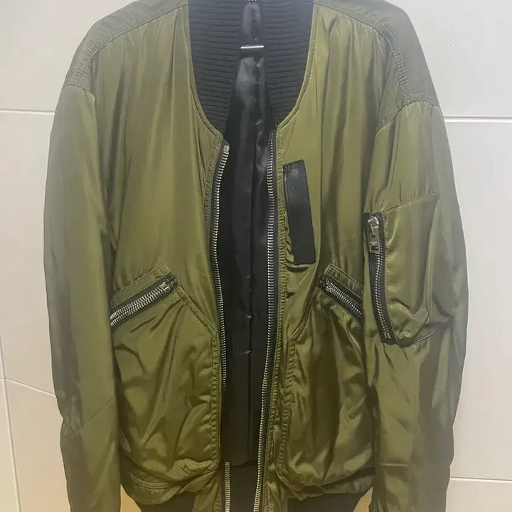 [BUNJANG] Coach MA-1 Flight Jacket / coach 카키색 MA-1 항공 자켓