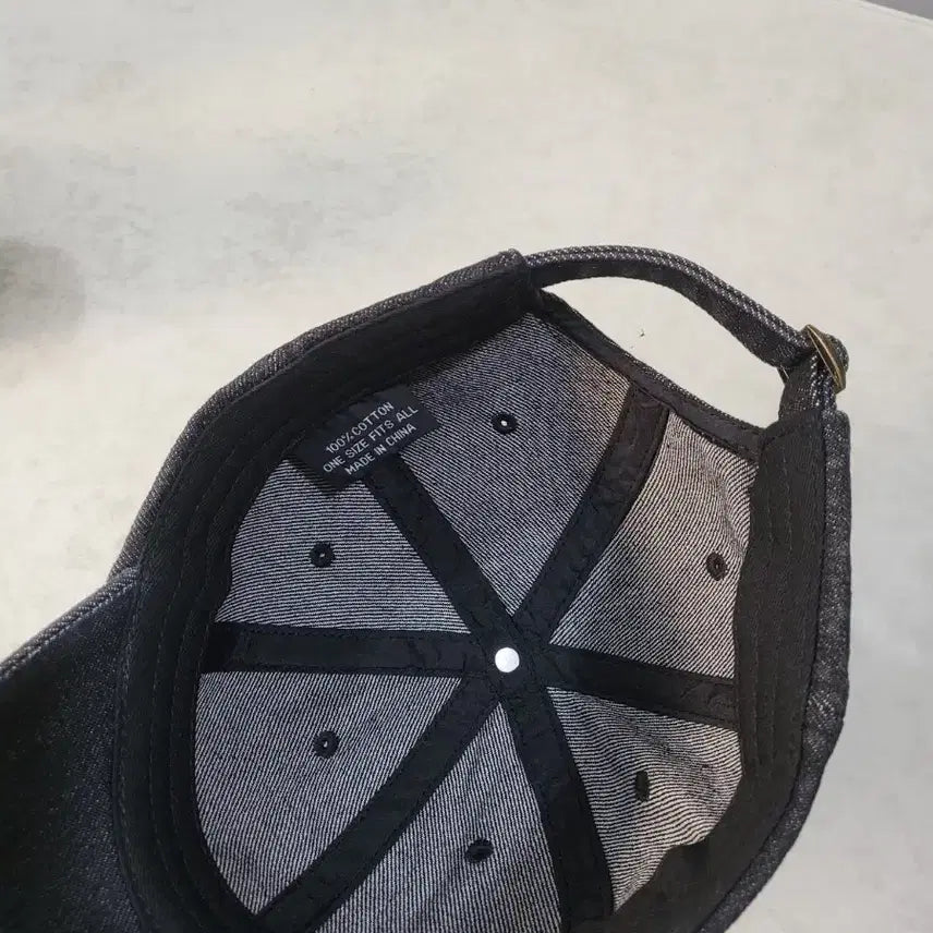 [BUNJANG] Covernat Black Denim Baseball Cap Snapback / 커버낫 흑청 데님 야구모자 스냅백 볼캡
