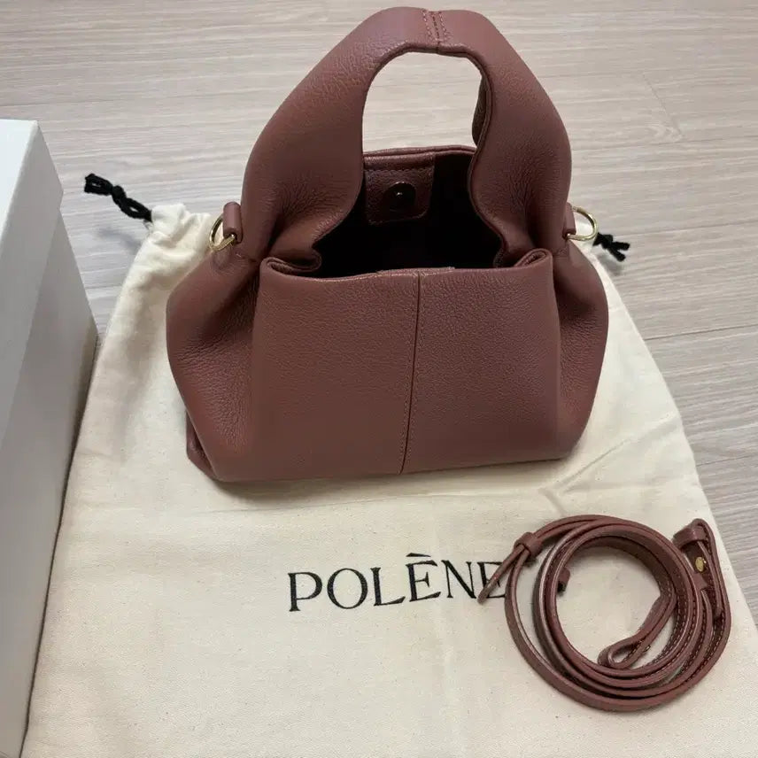 [BUNJANG] Polene Numero Neuf Mini Blush Leather Handbag / 정품) 폴렌느 누메로 네프 미니 / 풀구성 / 상태좋음