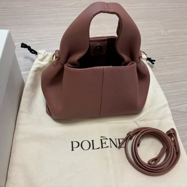 [BUNJANG] Polene Numero Neuf Mini Blush Leather Handbag / 정품) 폴렌느 누메로 네프 미니 / 풀구성 / 상태좋음