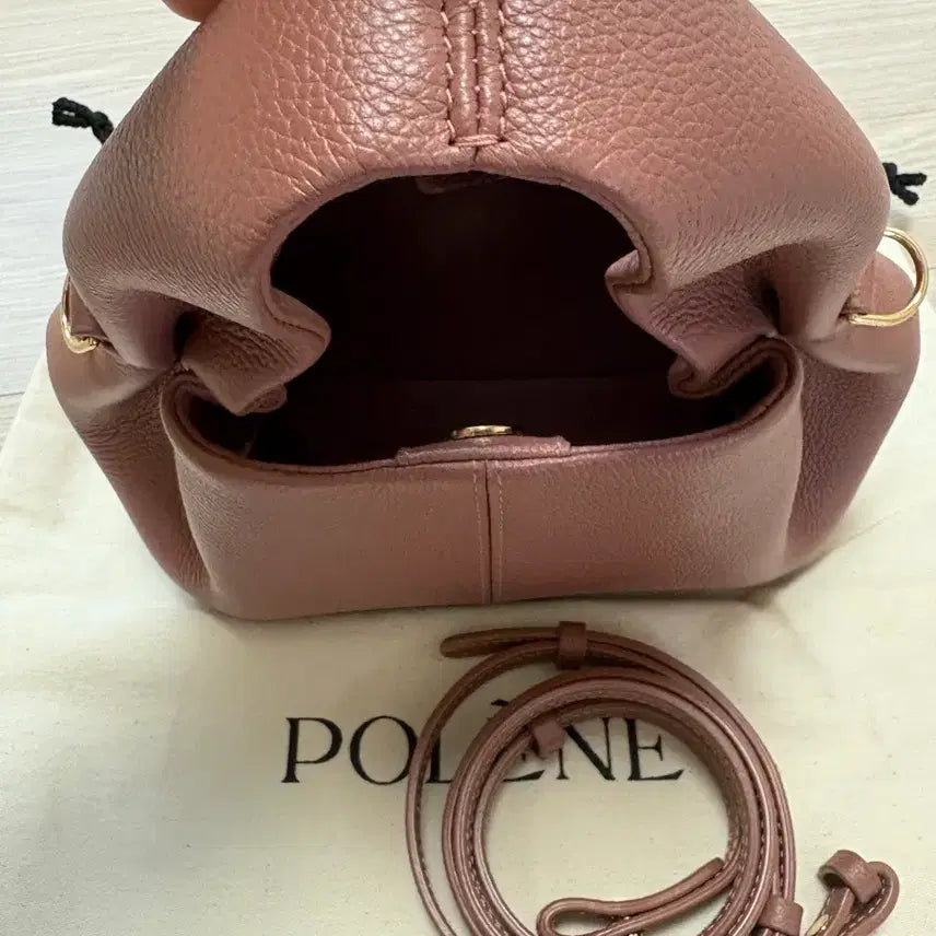 [BUNJANG] Polene Numero Neuf Mini Blush Leather Handbag / 정품) 폴렌느 누메로 네프 미니 / 풀구성 / 상태좋음
