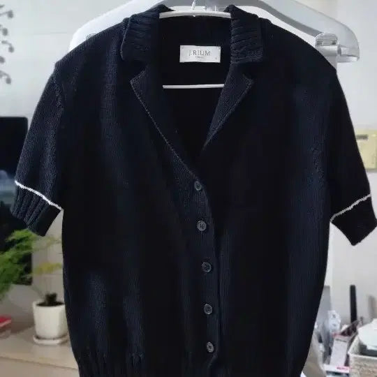 [BUNJANG] J.RIUM SEOUL Black Short Sleeve Knit Top / J.RIUM 서울 블랙 반팔 니트 S.55
