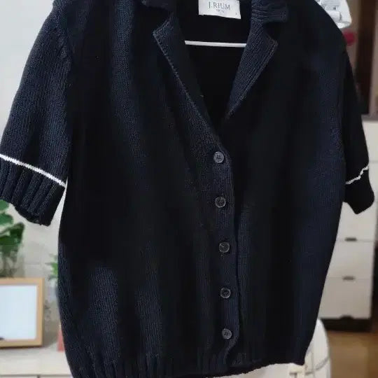 [BUNJANG] J.RIUM SEOUL Black Short Sleeve Knit Top / J.RIUM 서울 블랙 반팔 니트 S.55