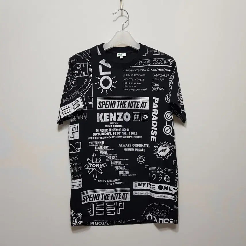 [BUNJANG] Kenzo Printing Logo T-Shirt / 겐조/정품/프린팅라운드반팔티/S(90)/파라오쇼핑