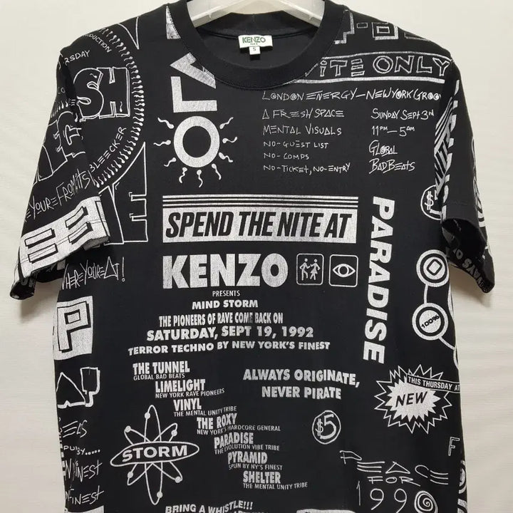 [BUNJANG] Kenzo Printing Logo T-Shirt / 겐조/정품/프린팅라운드반팔티/S(90)/파라오쇼핑