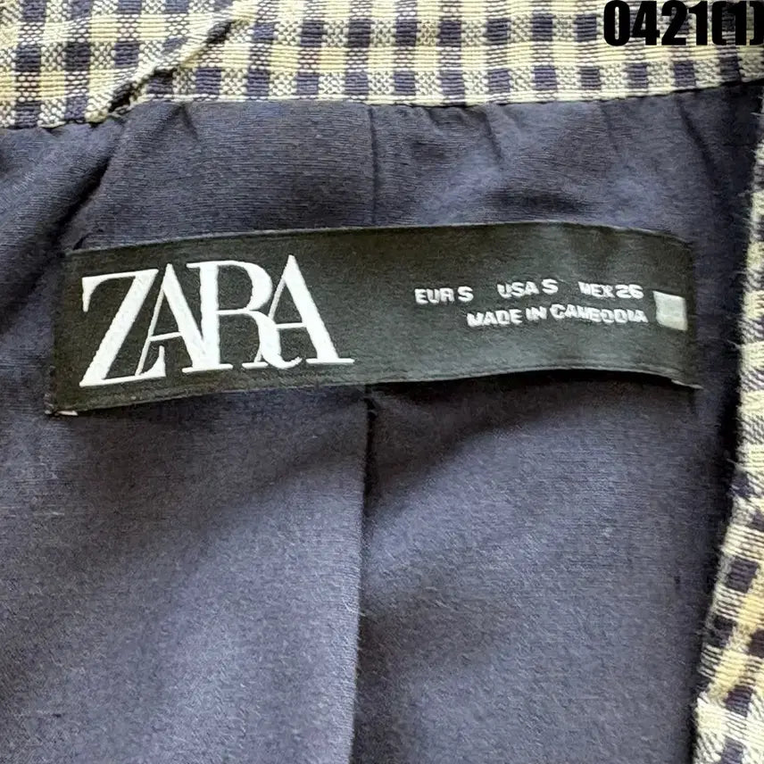 [BUNJANG] ZARA Checked Blazer Jacket (Women&