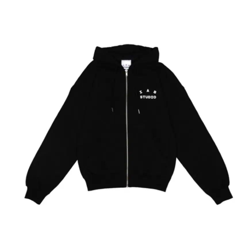 [BUNJANG] Iab Studio Hoodie Black S / 아이앱 스튜디오 후드집업 블랙 S