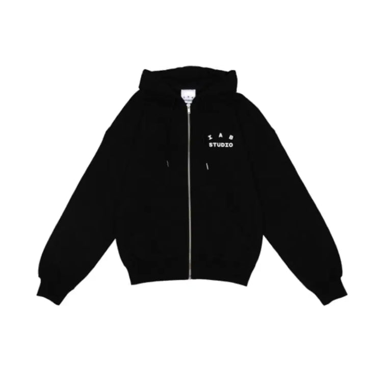 [BUNJANG] Iab Studio Hoodie Black S / 아이앱 스튜디오 후드집업 블랙 S