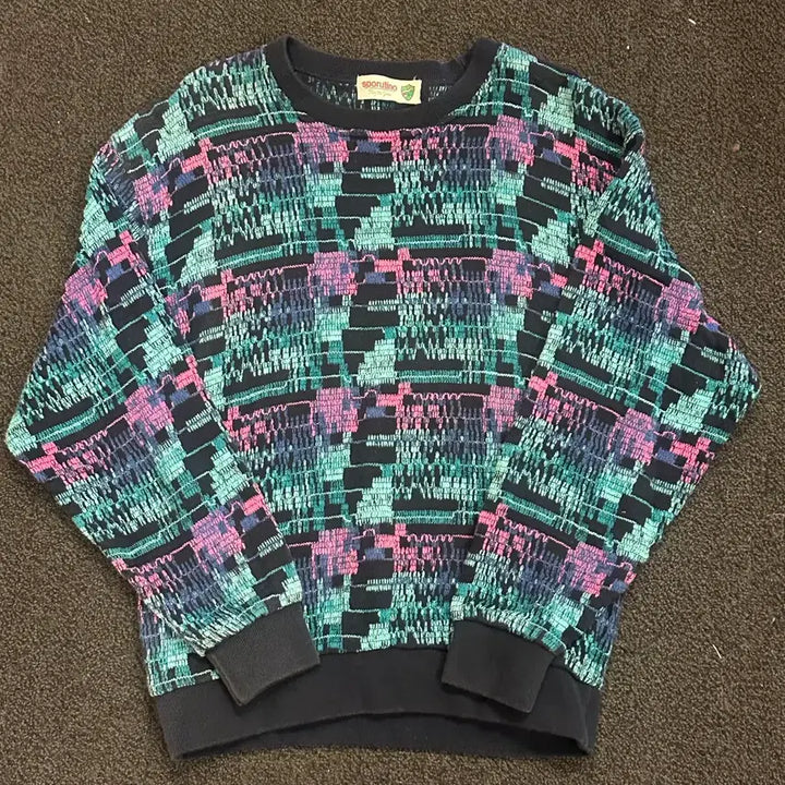 [BUNJANG] Japanese Vintage Sporutino Spring Sweater / 일본 빈티지 Sporutino 스프링 스웨터 팝니다