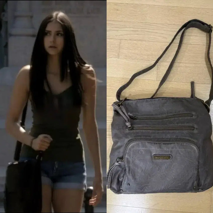 [BUNJANG] Stone&amp;Co Vintage Leather Backpack/Crossbody Bag / stone&amp;co  뱀파이어 다이어리 빈티지 가죽 스타일 백팩 / 크로스백