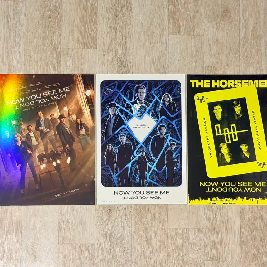 [BUNJANG] Now You See Me 3 General Theater Poster Set / <나우유씨미3> 일반관 포스터 3종 전종 일괄