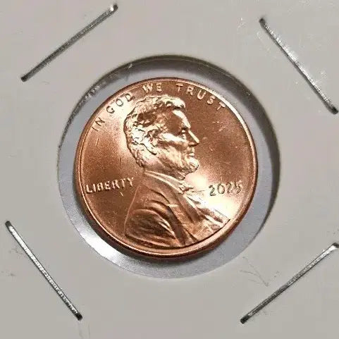 [BUNJANG] 2025 Lincoln 1 Cent Coin (Philadelphia) / 미국 2025년 미사용 링컨1센트 필라델피아 동전(외국주화)07
