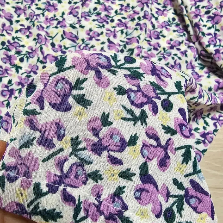 [SOLD OUT] 파파야 예쁜 라벤더 퍼프 블라우스(새거)저렴하게