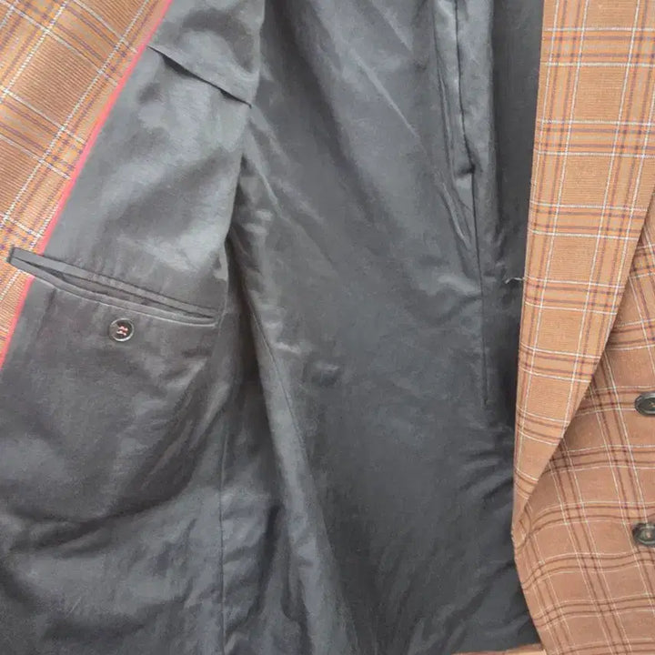 [BUNJANG] Zara Brown Check Double Jacket / 자라 브라운 체크 더블 자켓