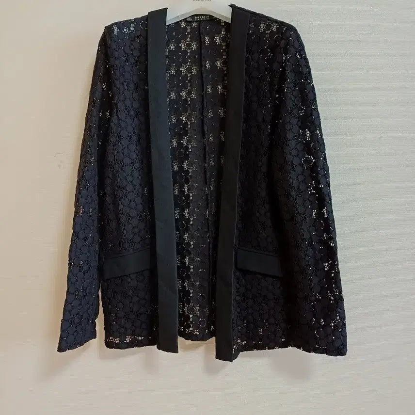 [BUNJANG] Zara Lace See-Through Jacket - Black - S / 미착용 자라 레이스 시스루 쟈켓S 판매합니다