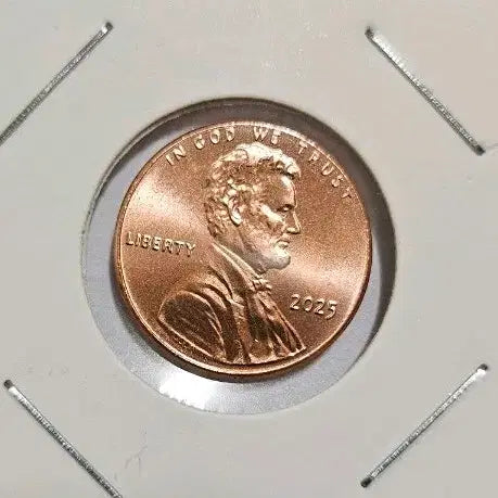 [BUNJANG] Lincoln 1 Cent Coin 2025 Philadelphia (Uncirculated) / 미국 2025년 미사용 링컨1센트 필라델피아 동전(외국주화)08