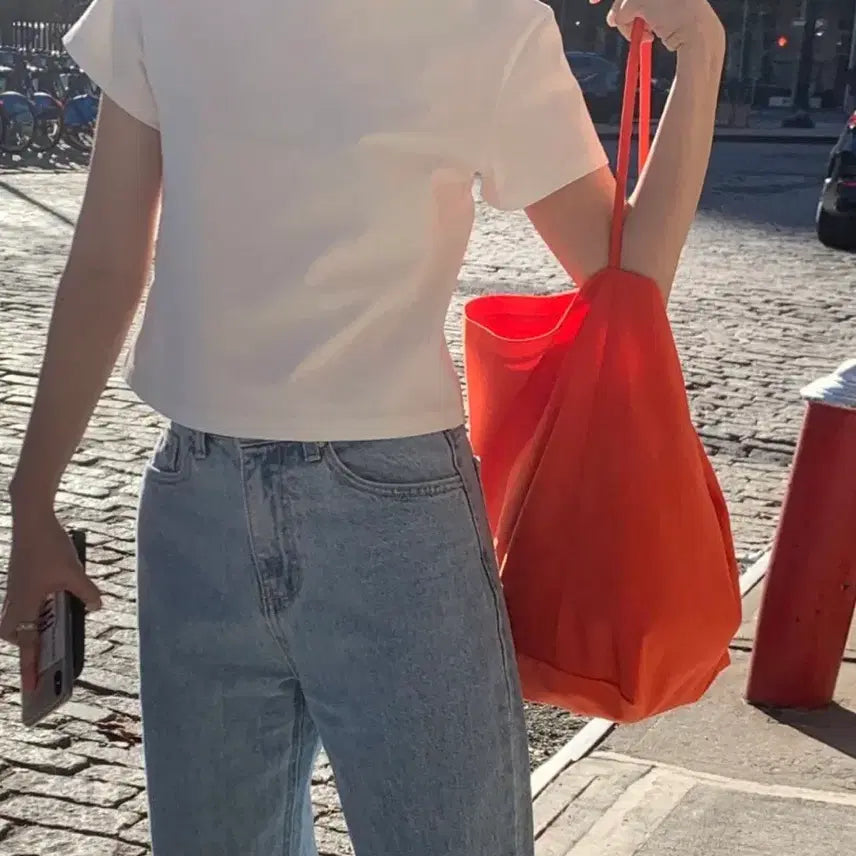 [BUNJANG] Haag Regular T-shirt White / haag 헤이그 레귤러 티셔츠 화이트