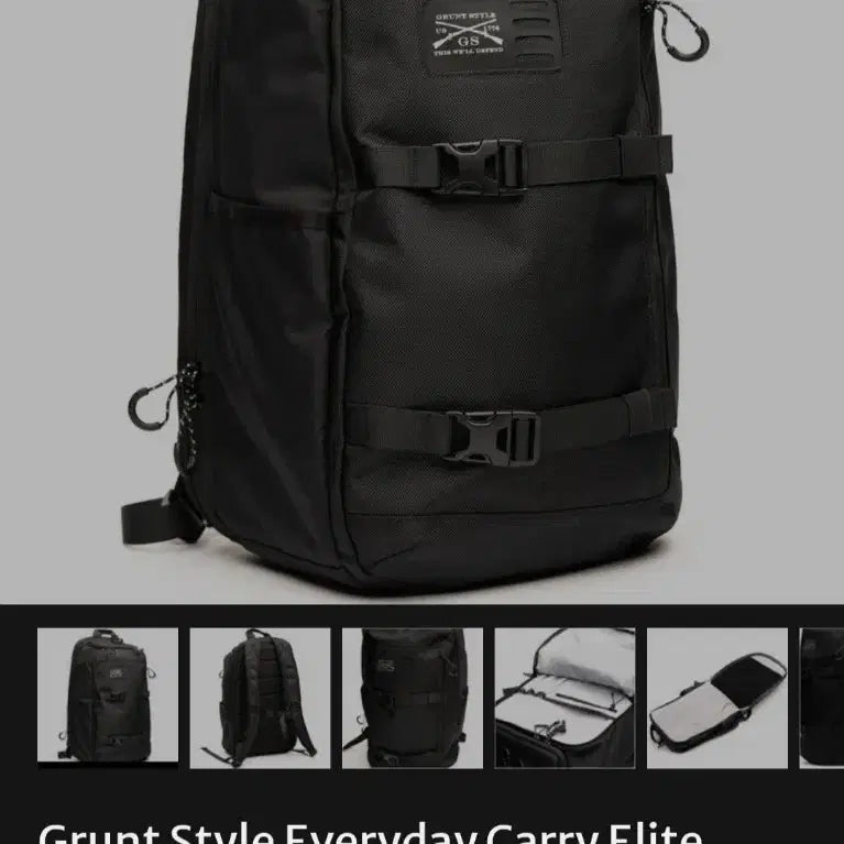 [BUNJANG] Grunt Style Military Backpack Black / GRUNT STYLE 그룬트 스타일 미군백팩 블랙
