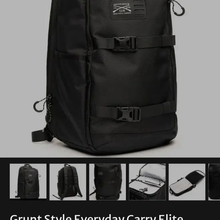 [BUNJANG] Grunt Style Military Backpack Black / GRUNT STYLE 그룬트 스타일 미군백팩 블랙
