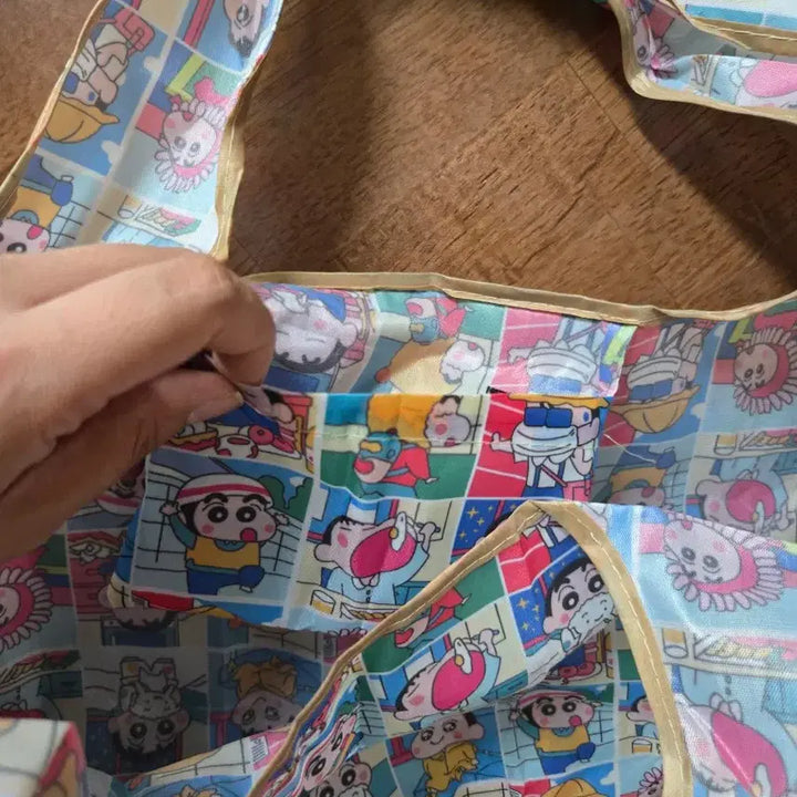 [BUNJANG] Crayon Shin-chan Foldable Shopping Bag / 짱구는 못말려 접이식 장바구니