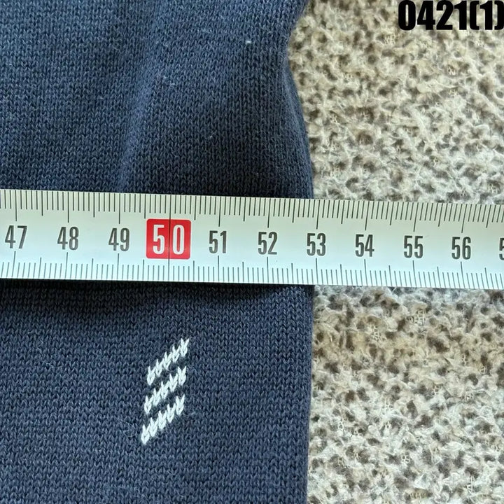 [BUNJANG] Adidas Navy Pattern Knit Sweater (Size 105) / 아디다스 네이비 패턴 니트 105