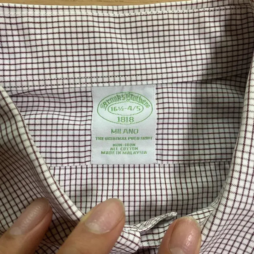 [BUNJANG] Brooks Brothers Checkered Dress Shirt / 브룩스브라더스 체크셔츠