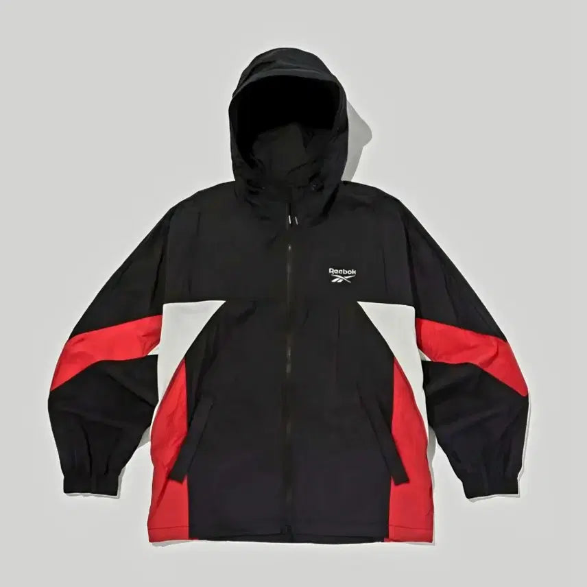 [BUNJANG] Reebok Color Block Mesh Hybrid Windbreaker Jacket / 리복 컬러블록 메쉬 하이브리드 바람막이