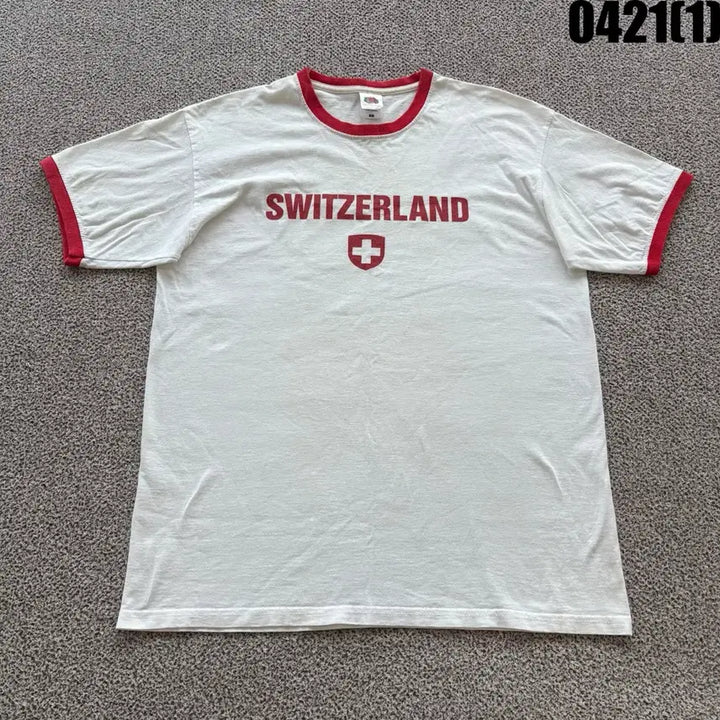 [BUNJANG] Fruit Of The Loom Swiss Ringer T-Shirt / Fruit Of The Loom 스위스 링거 티셔츠 L