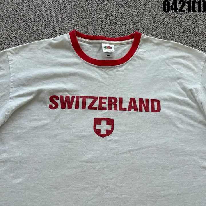 [BUNJANG] Fruit Of The Loom Swiss Ringer T-Shirt / Fruit Of The Loom 스위스 링거 티셔츠 L
