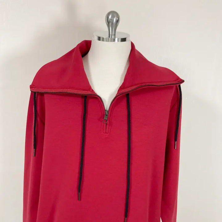 [BUNJANG] Corners Red Half Zip-up L / 코너스 레드하프집업L 호호상점