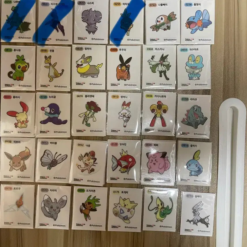 [BUNJANG] Pokemon 30th Anniversary Season 5 Sticker / 포켓몬 띠부씰 30주년 아트웍