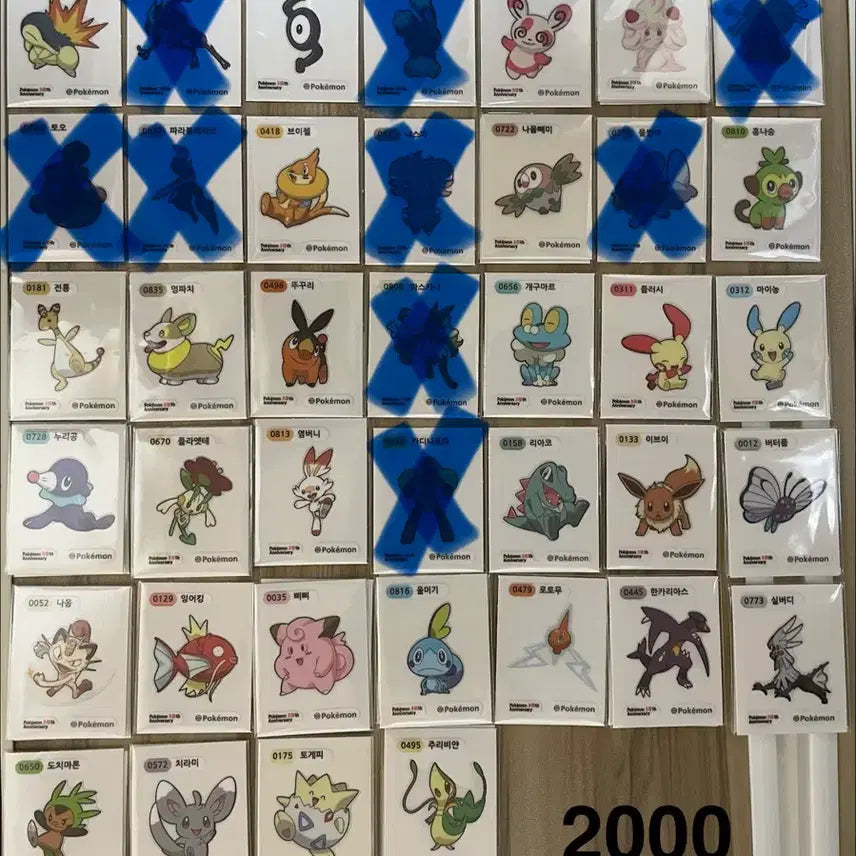 [BUNJANG] Pokemon 30th Anniversary Season 5 Sticker / 포켓몬 띠부씰 30주년 아트웍