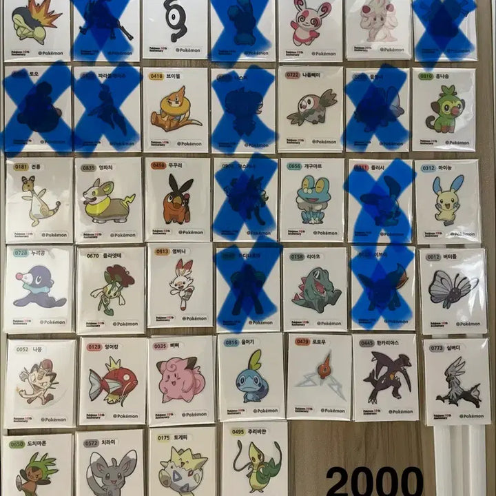 [BUNJANG] Pokemon 30th Anniversary Season 5 Sticker / 포켓몬 띠부씰 30주년 아트웍