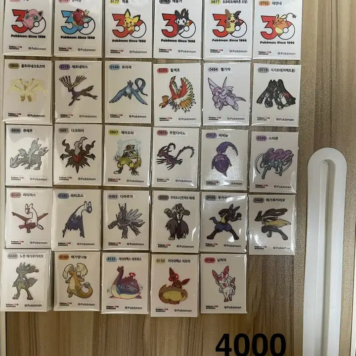 [BUNJANG] Pokemon 30th Anniversary Season 5 Sticker / 포켓몬 띠부씰 30주년 아트웍