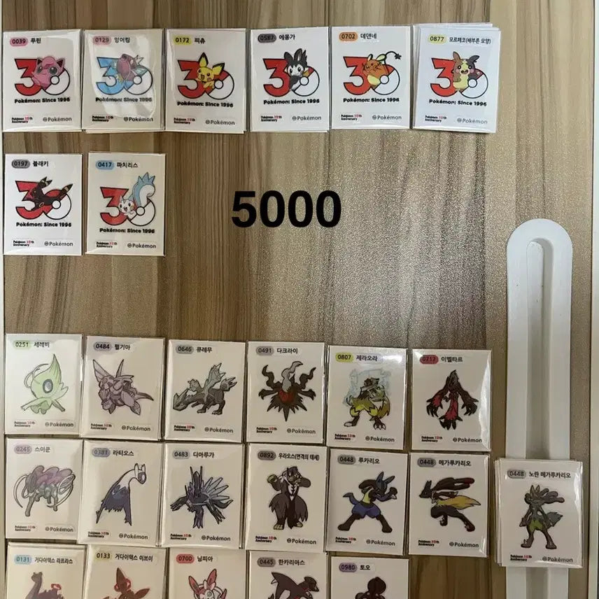 [BUNJANG] Pokemon 30th Anniversary Season 5 Sticker / 포켓몬 띠부씰 30주년 아트웍