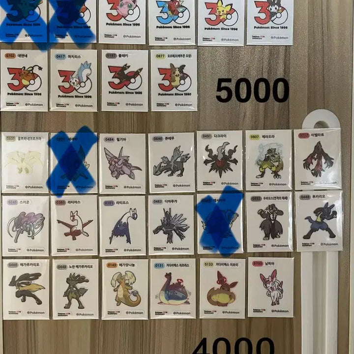 [BUNJANG] Pokemon 30th Anniversary Season 5 Sticker / 포켓몬 띠부씰 30주년 아트웍